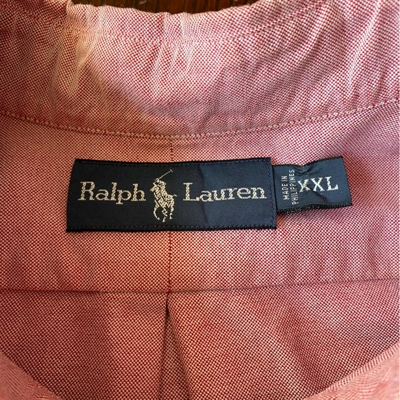 Ralph Lauren Men’s XXL Pale Pink Button-Up Shirt - 100% Cotton - Picture 8 of 9